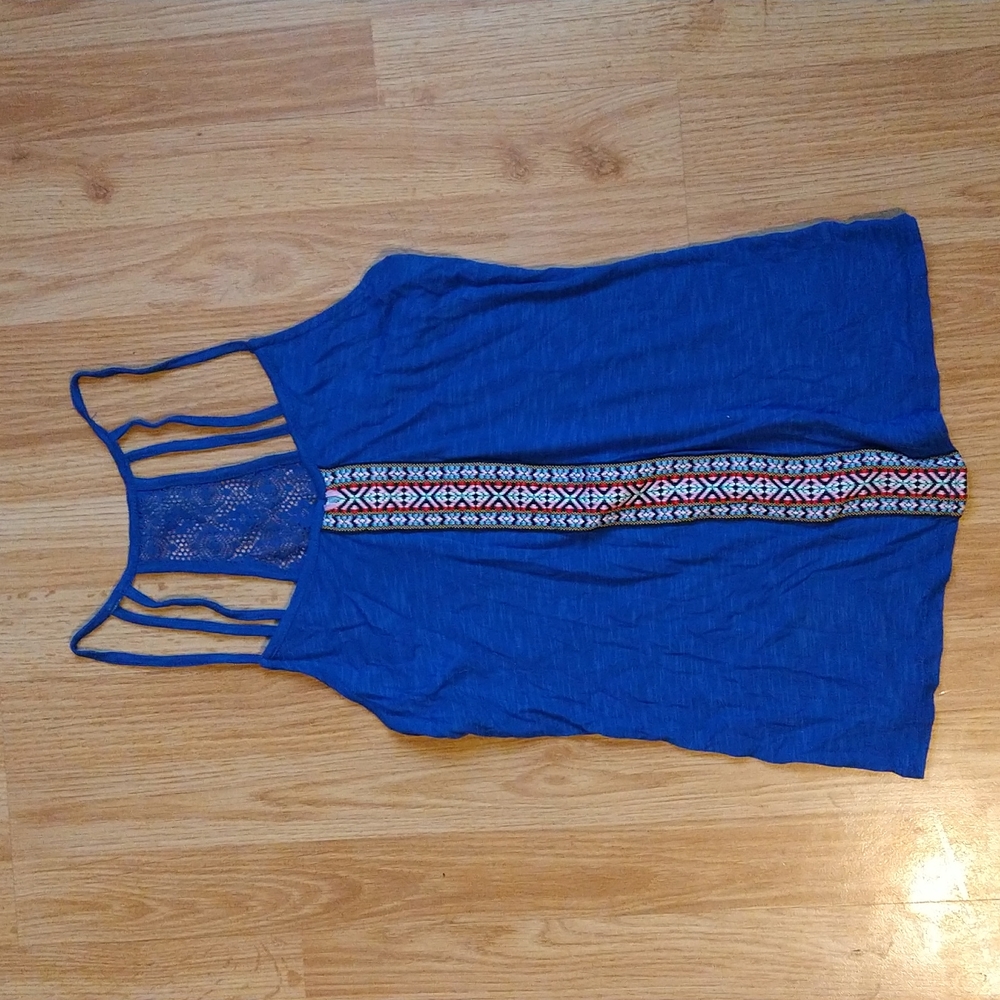 Maurices blue pattern tank